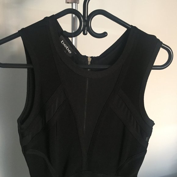 Black Bebe Mini-dress Size Small - Picture 3 of 7